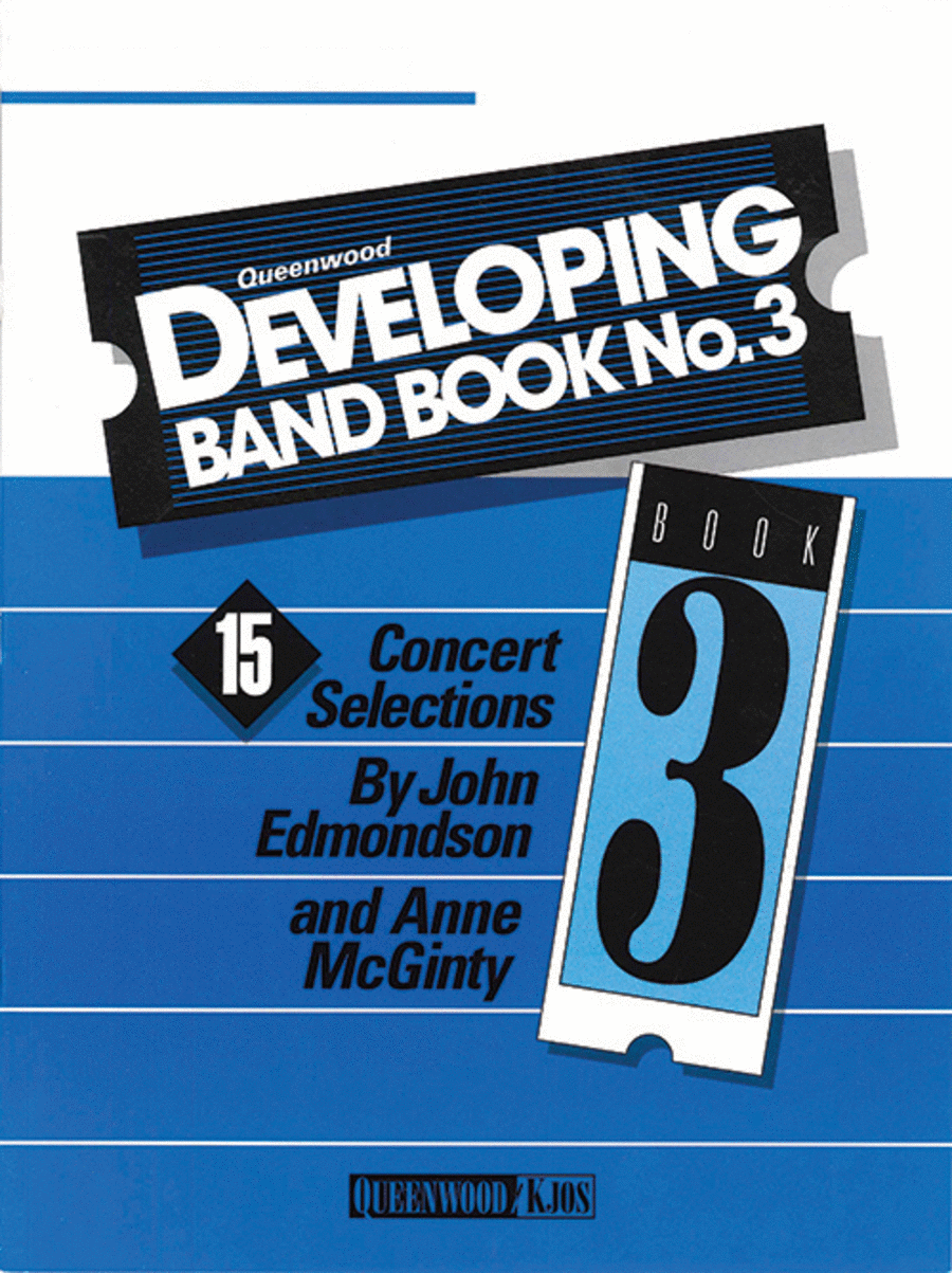 Developing Band Book No. 3 - Percussion by John Edmondson Concert Band Methods - Sheet Music