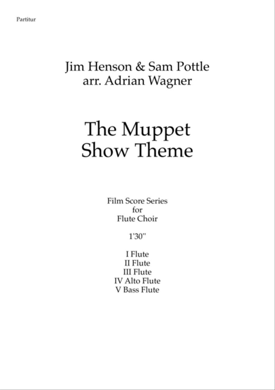 The Muppet Show Theme Flute Choir scores gallery preview page 2