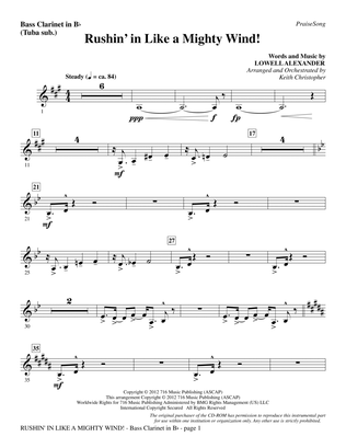 Rushin' In Like A Mighty Wind! - Bass Clarinet (sub. Tuba)