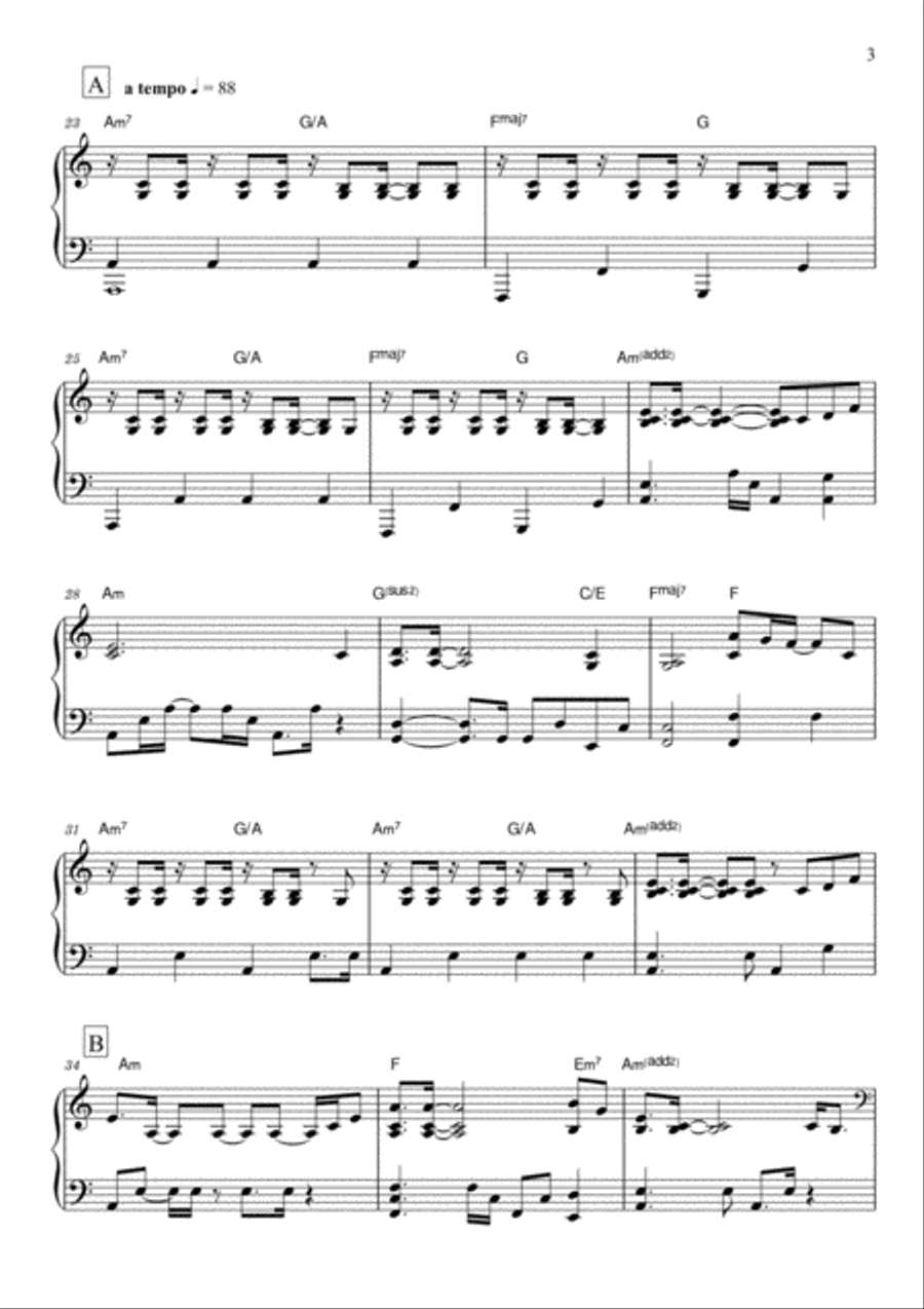 Rain Man Piano Solo scores gallery preview page 3