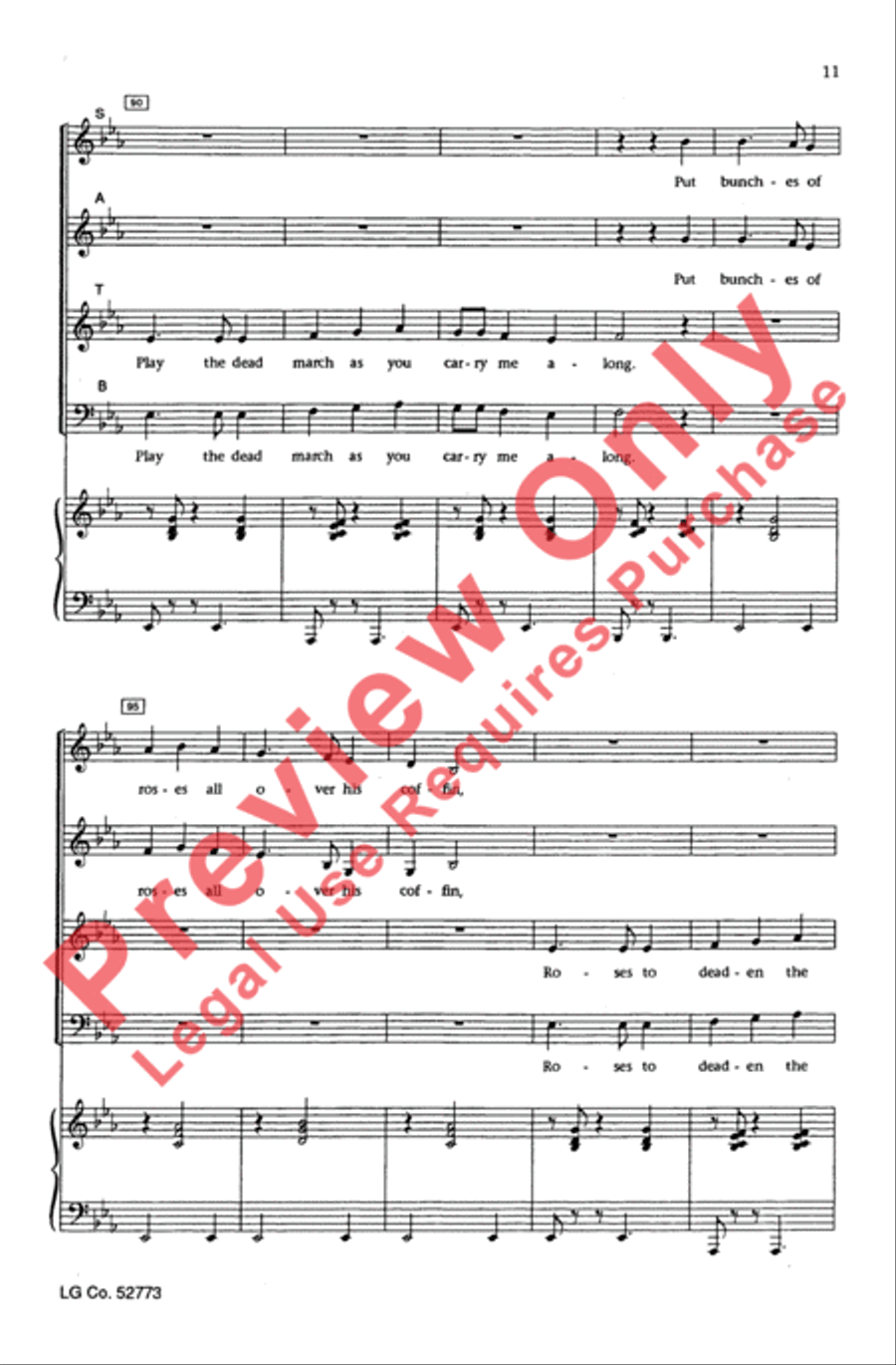 The Streets of Laredo The Streets of Laredo 4-Part scores gallery preview page 10