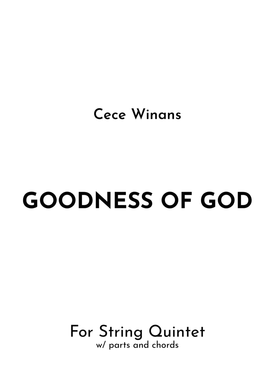Goodness Of God String Quintet scores gallery preview page 1