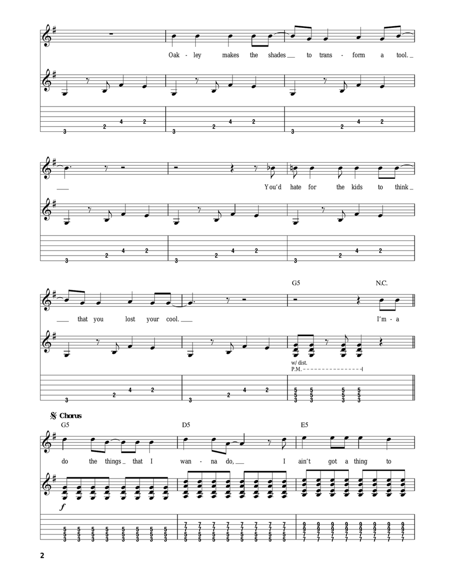 Pork And Beans Acoustic Guitar scores gallery preview page 2