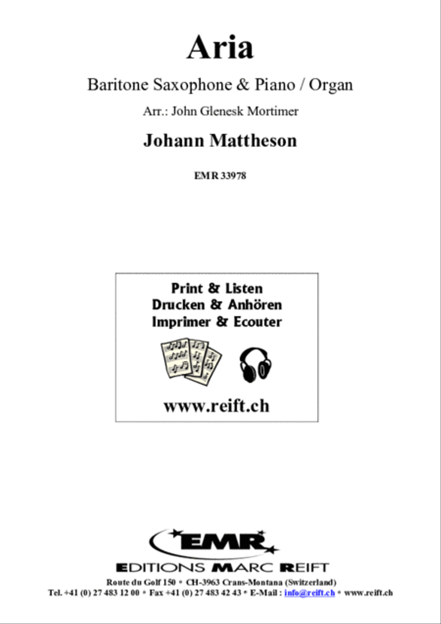 Aria Aria Baritone Saxophone scores gallery preview page 2