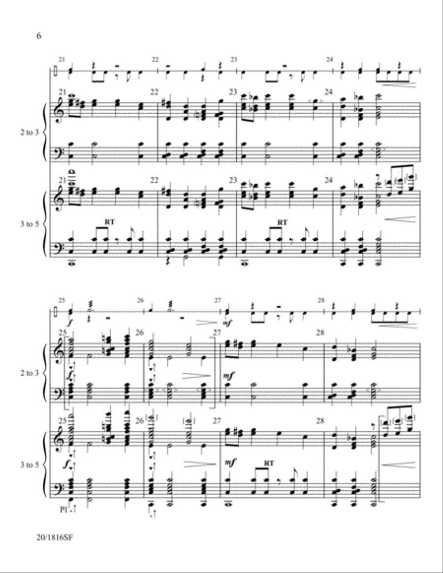Panorama - Handbell and Percussion Score and Parts Handbell Choir scores gallery preview page 6