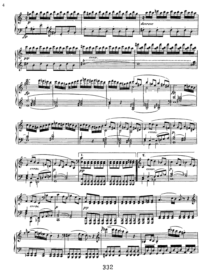 Sonata No. 21 In C Major (waldstein), Op. 53 Piano Solo scores gallery preview page 4