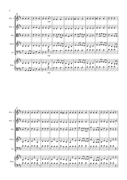 3 Easy Christmas Pieces for String Quartet (volume one) image number null