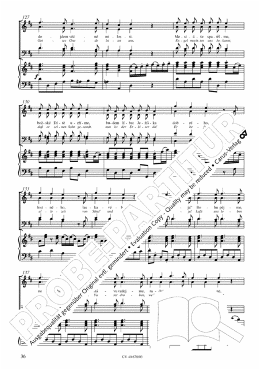 Missa pastoralis bohemica 4-Part scores gallery preview page 37