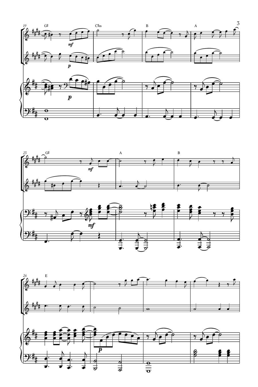 Mary, Did You Know? Mary, Did You Know? B-Flat Clarinet scores gallery preview page 3