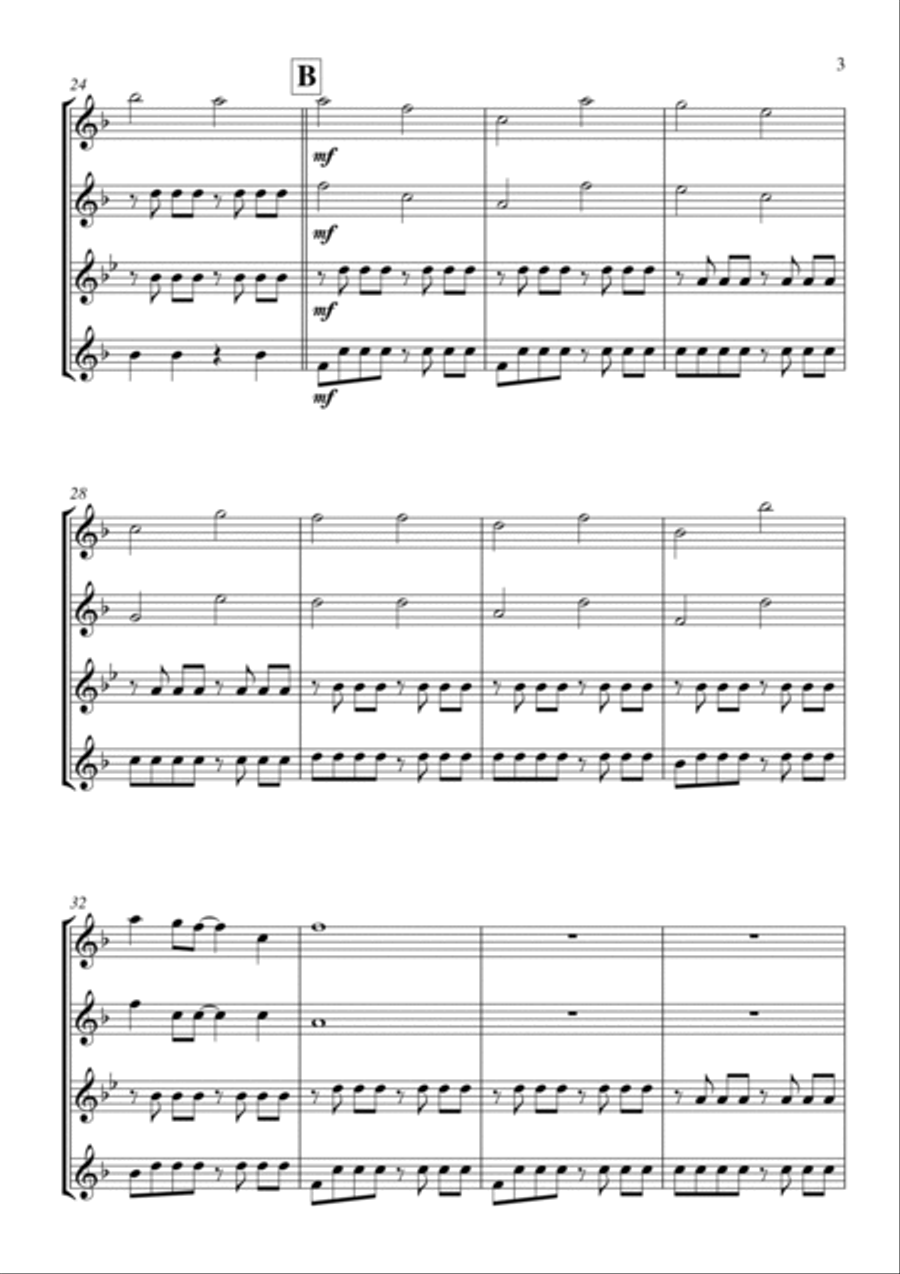 I'm Yours Woodwind Quartet scores gallery preview page 4