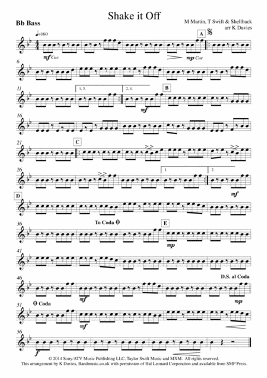 Shake It Off Shake It Off Small Ensemble scores gallery preview page 6