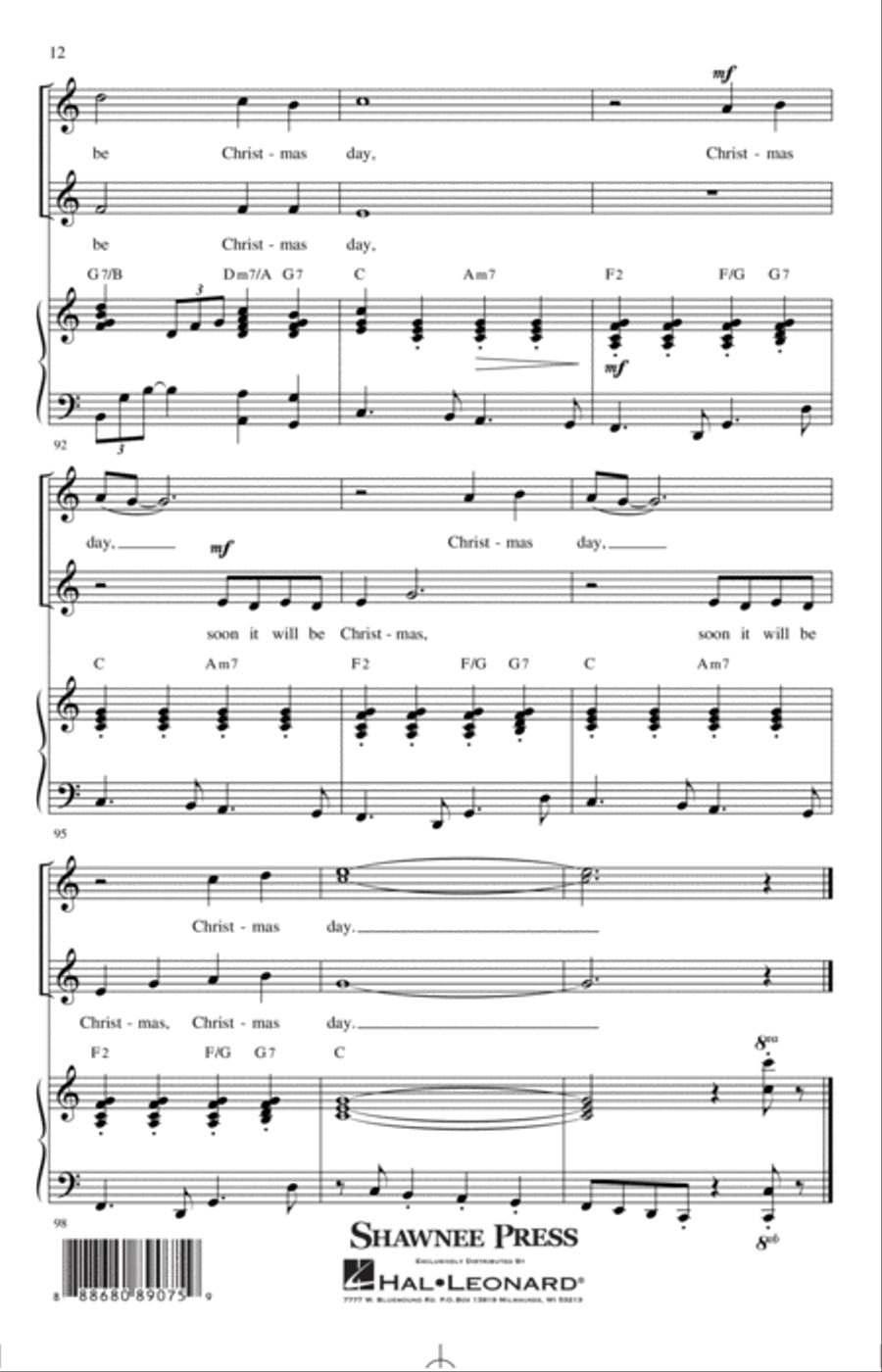 Silver Bells (arr. Mark Hayes) 2-Part scores gallery preview page 11