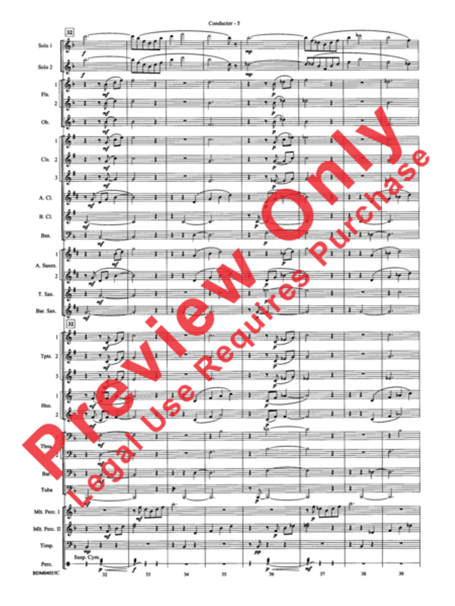 Flower Duet (from Lakmé) Flower Duet (from Lakmé) Concert Band scores gallery preview page 7