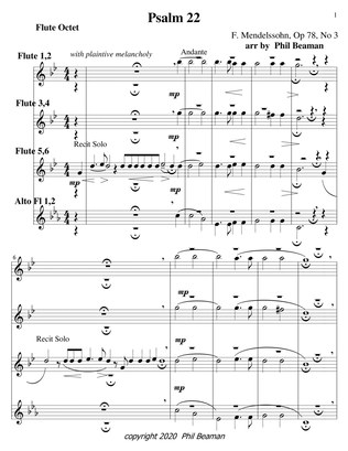 Psalm 22-Mendelssohn-Flute octet