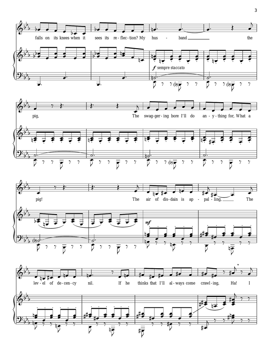 My Husband The Pig Voice scores gallery preview page 3