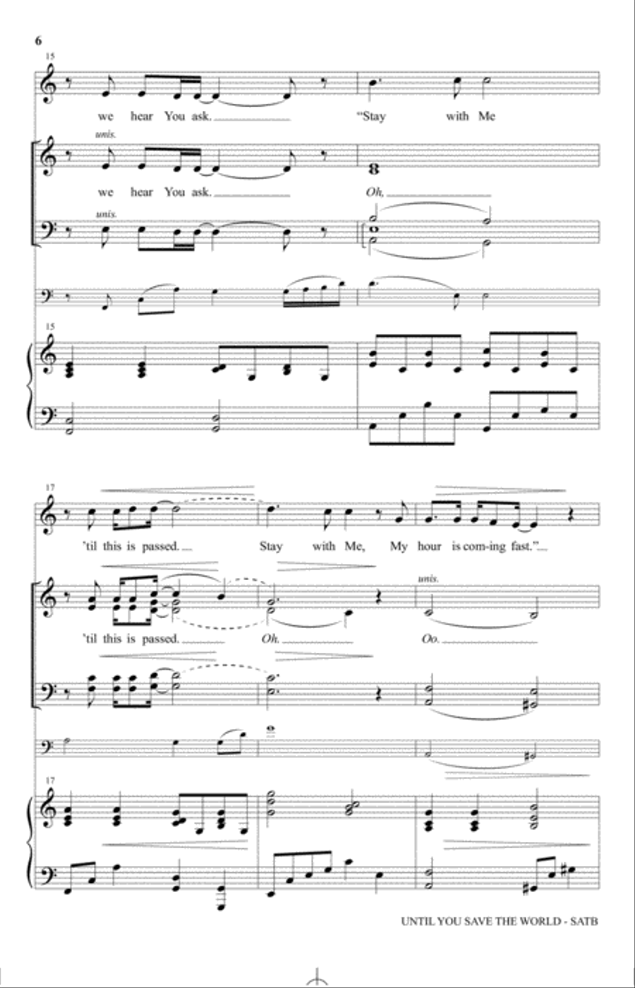 Until You Save The World 4-Part scores gallery preview page 4