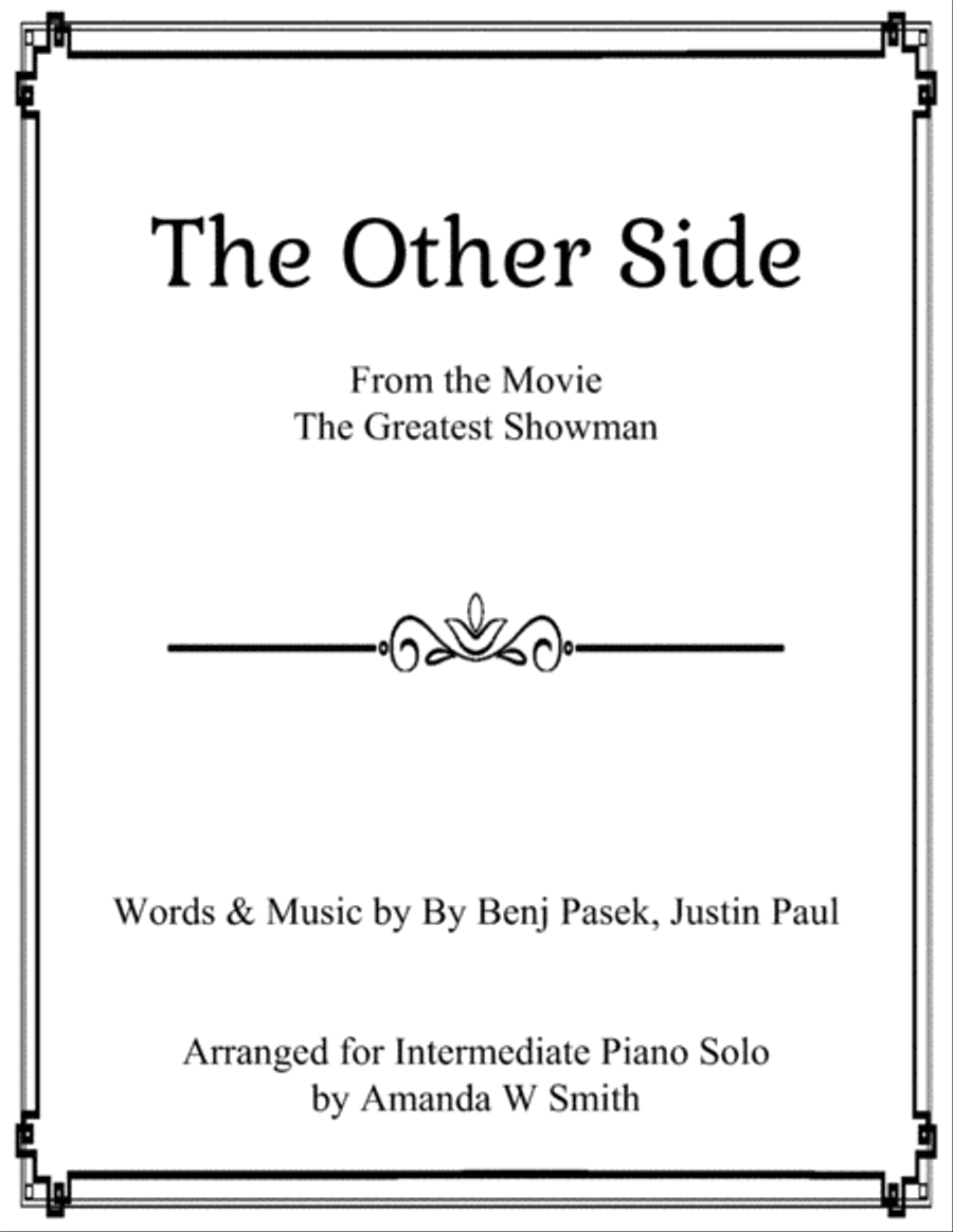 The Other Side Easy Piano scores gallery preview page 1