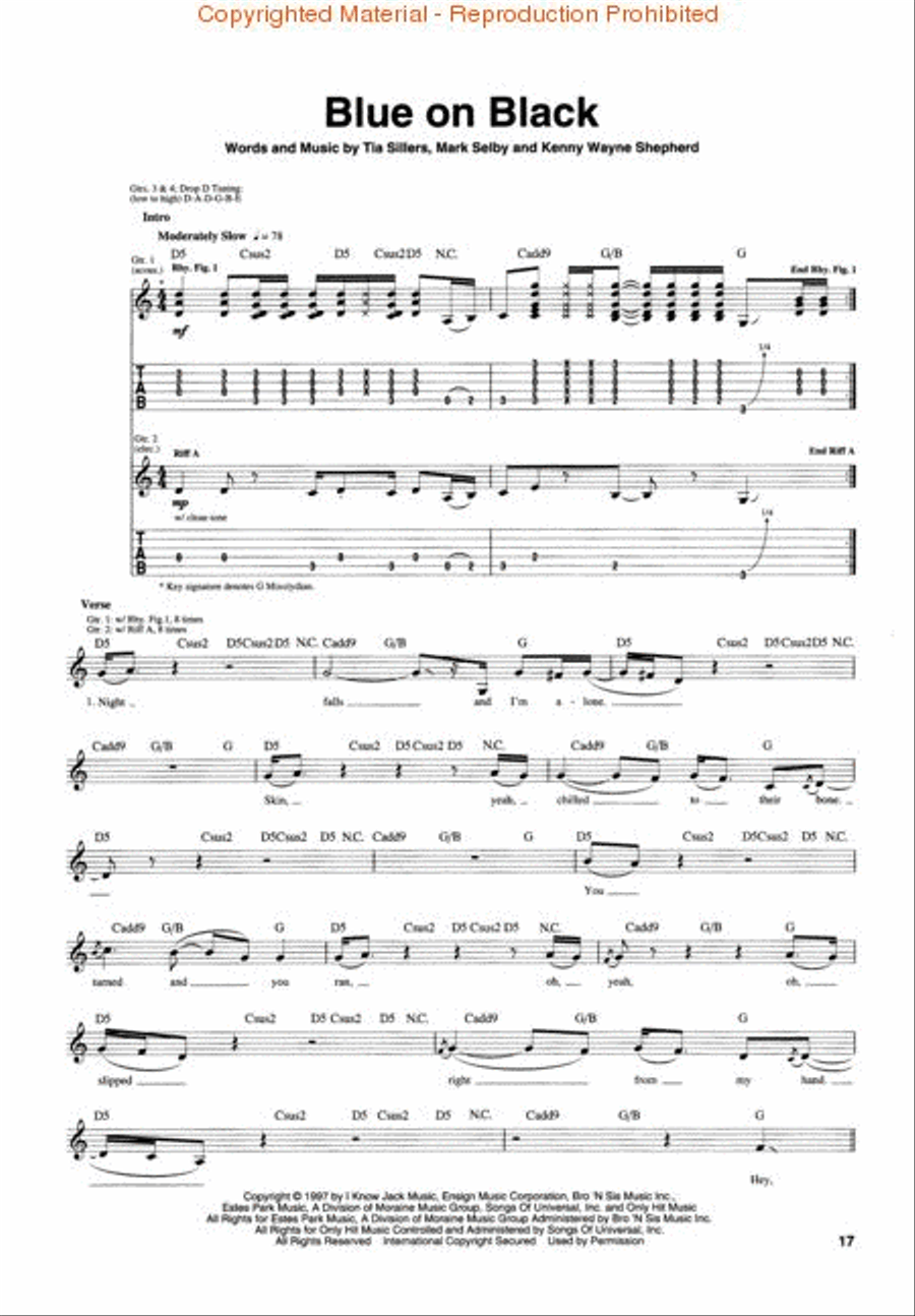 Best of Kenny Wayne Shepherd Band Electric Guitar scores gallery preview page 3