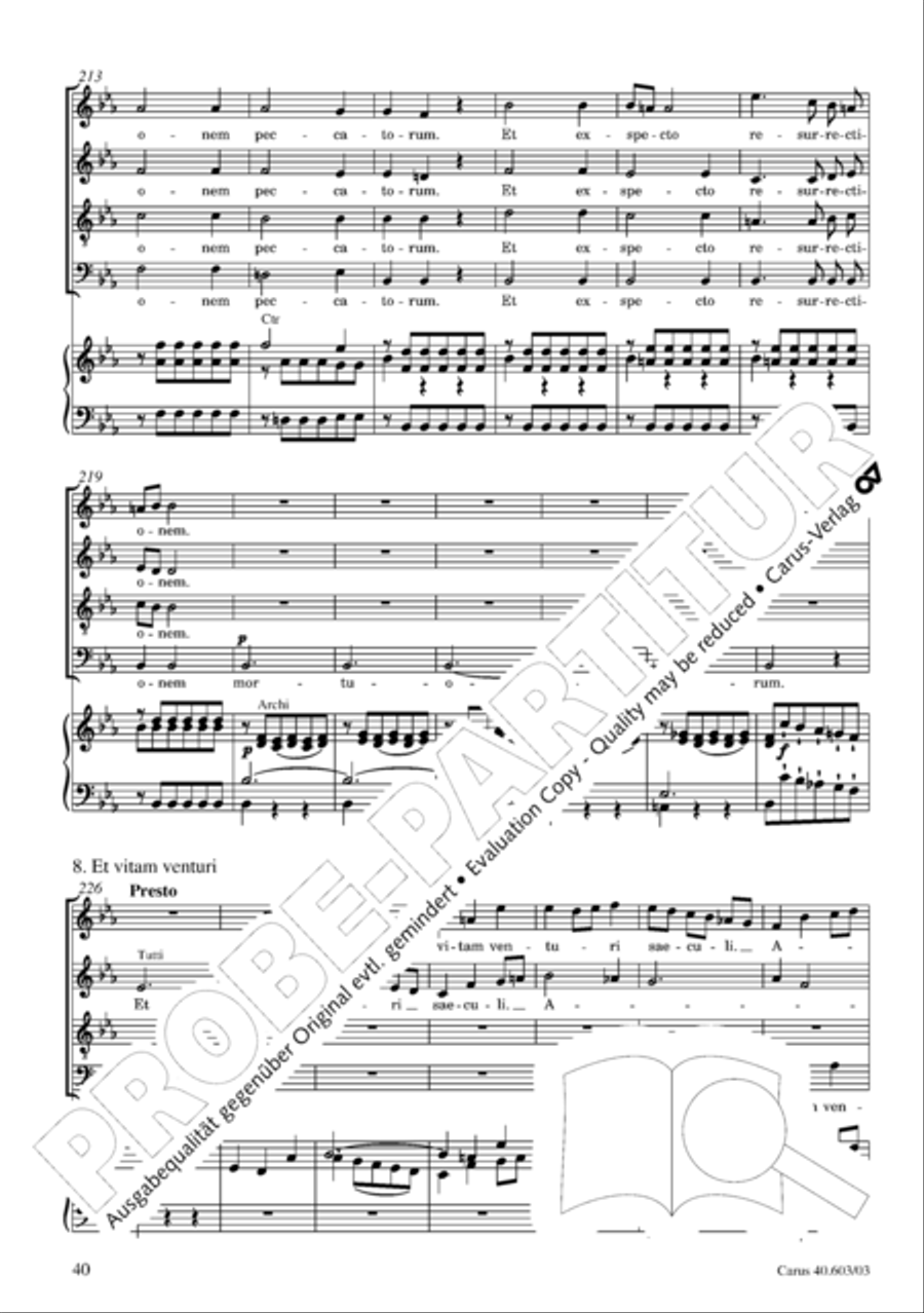 Grosse Orgelsolomesse in Es 4-Part scores gallery preview page 41