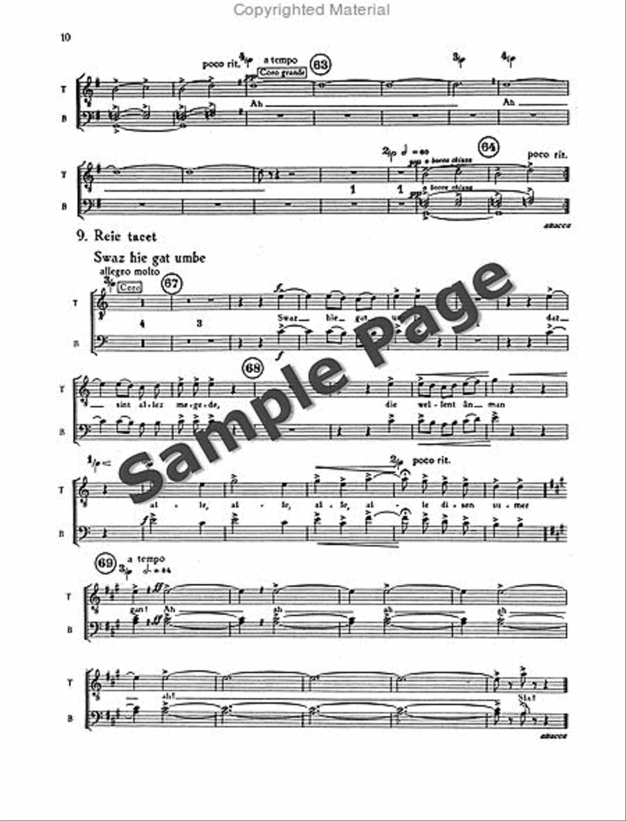 Carmina Burana Children's Choir scores gallery preview page 13