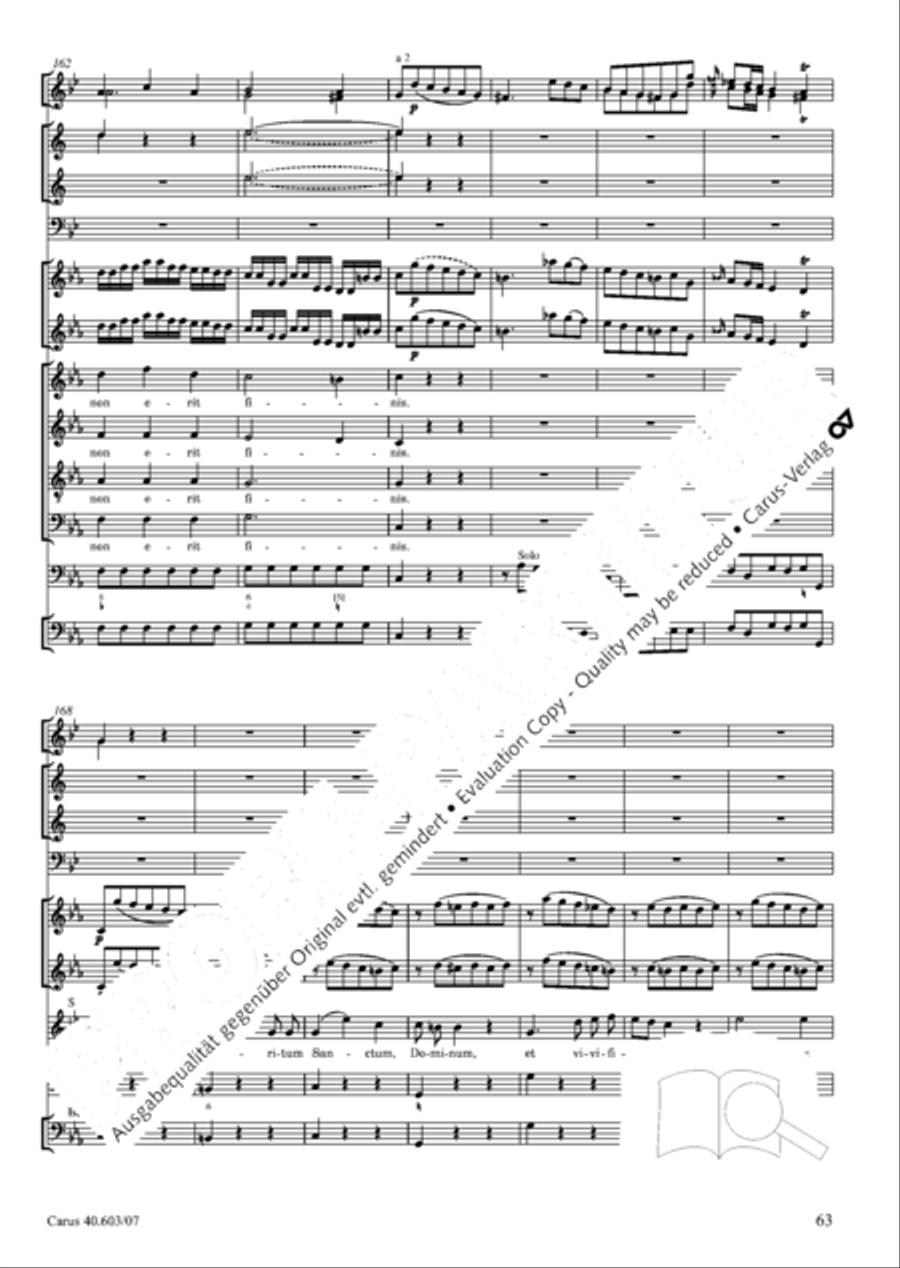 Grosse Orgelsolomesse in Es 4-Part scores gallery preview page 76
