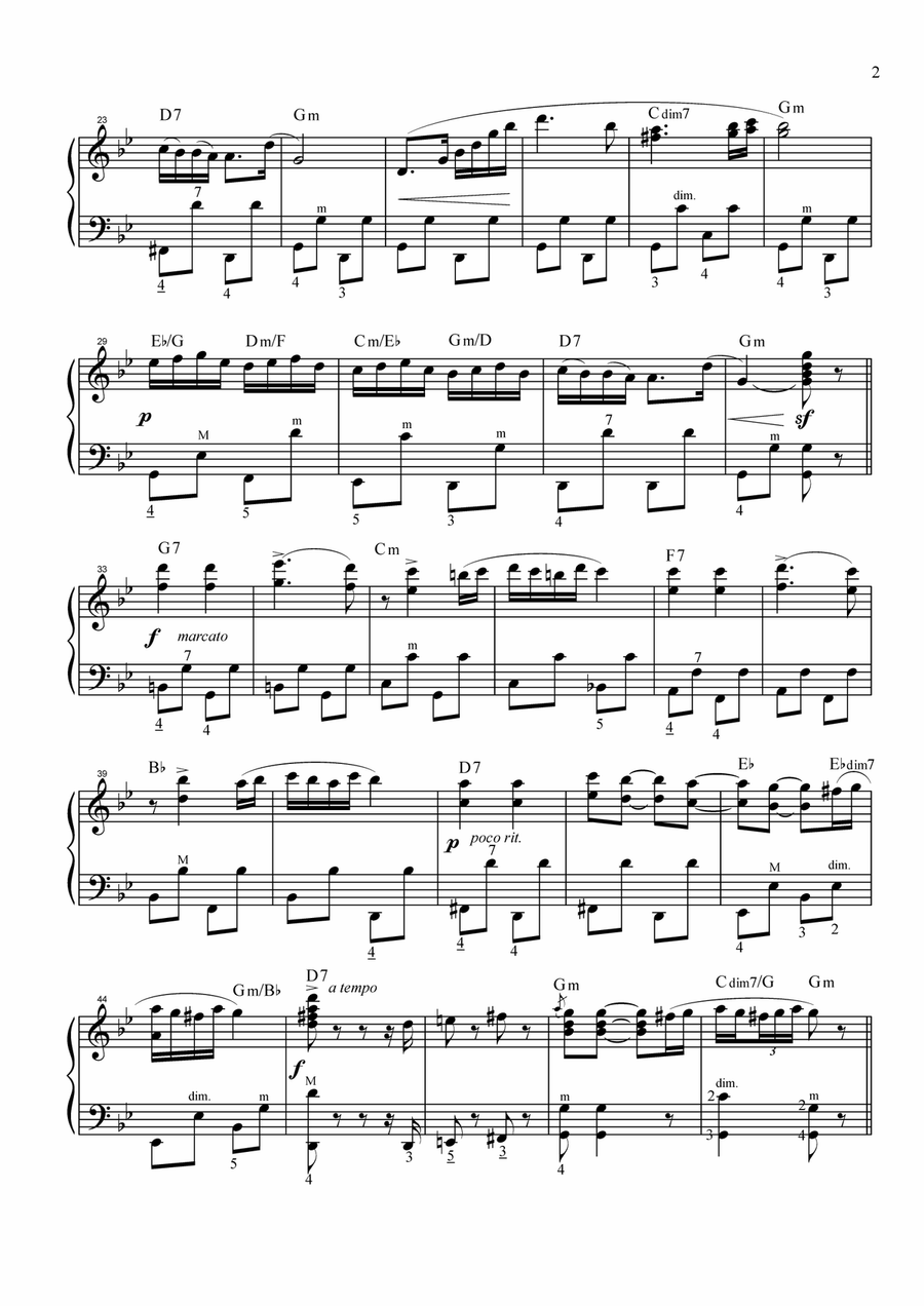 Hungarian Dance No. 5 (in Gm) Accordion scores gallery preview page 3
