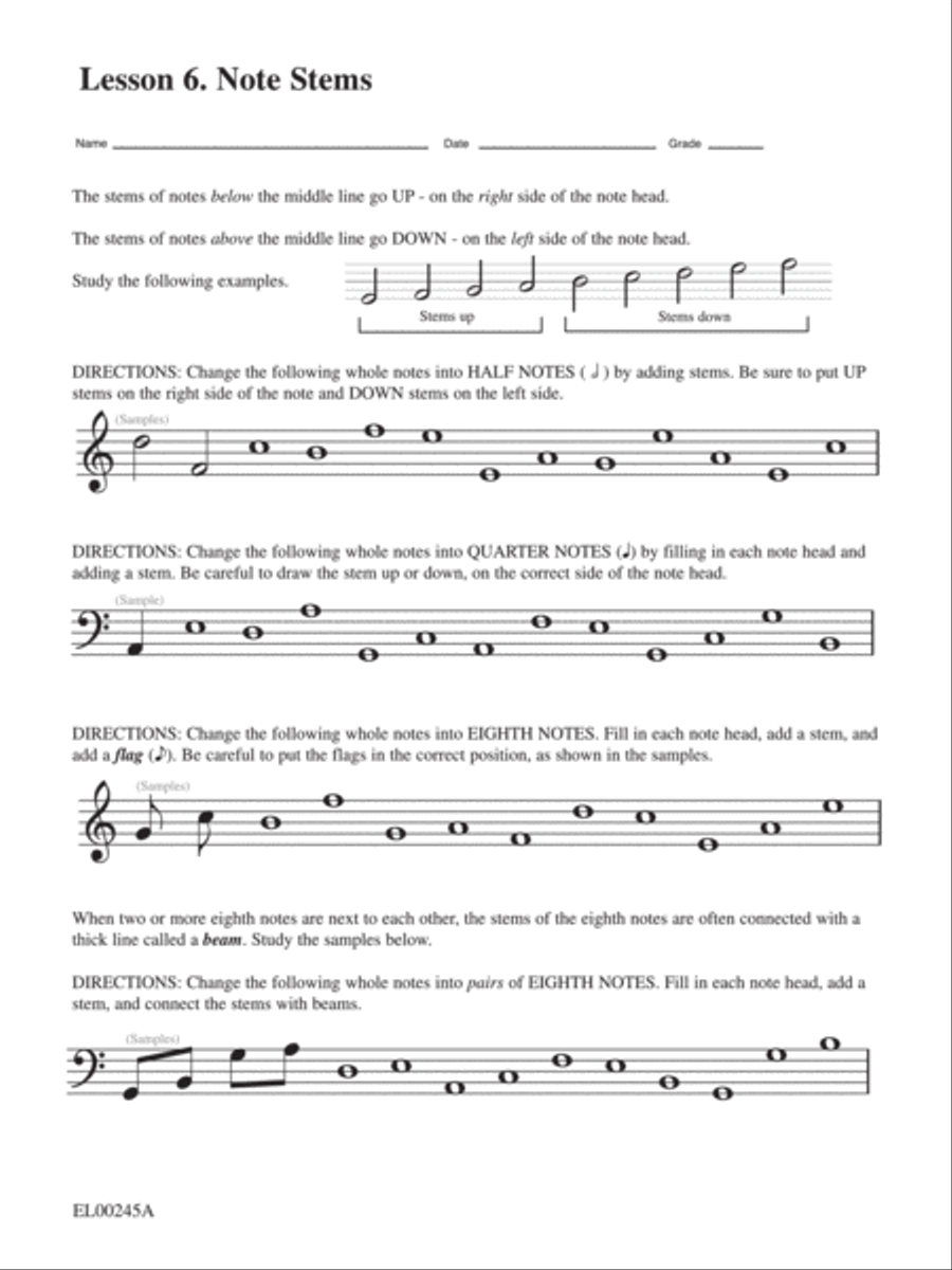 Theory Lessons, Book 2 Piano Method scores gallery preview page 2