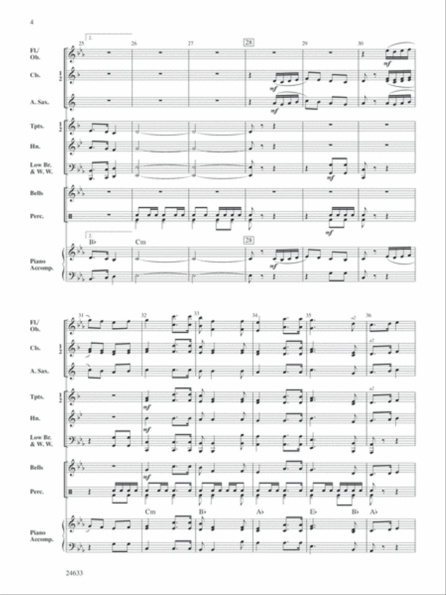 March Saranac: Score March Saranac: Score Concert Band scores gallery preview page 4