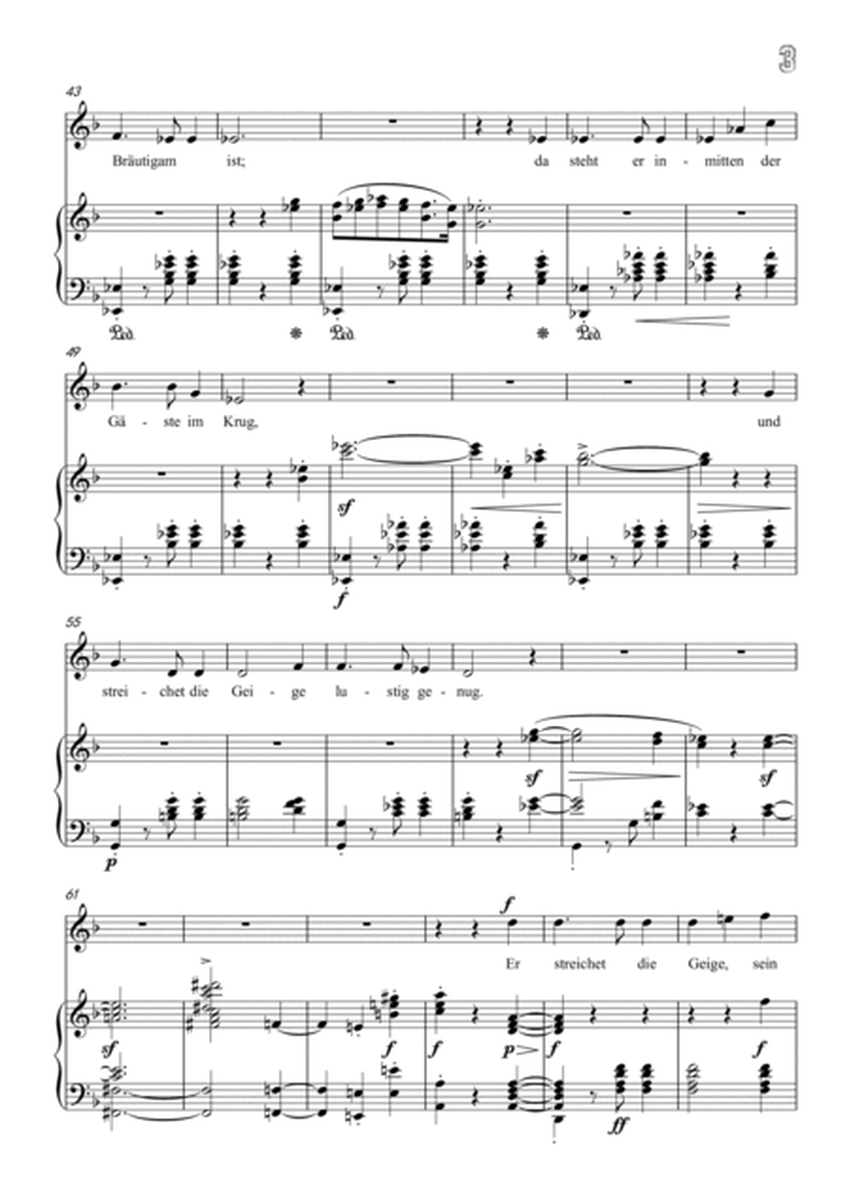 Schumann-Der Spielmann Op.40 No.4 in F Major for Voice and Piano