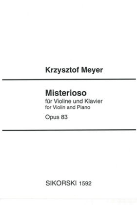 Book cover for Misterioso Op. 83 Violin And Piano (1994)