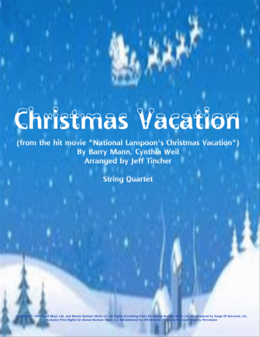 Christmas Vacation Christmas Vacation String Quartet scores gallery preview page 1