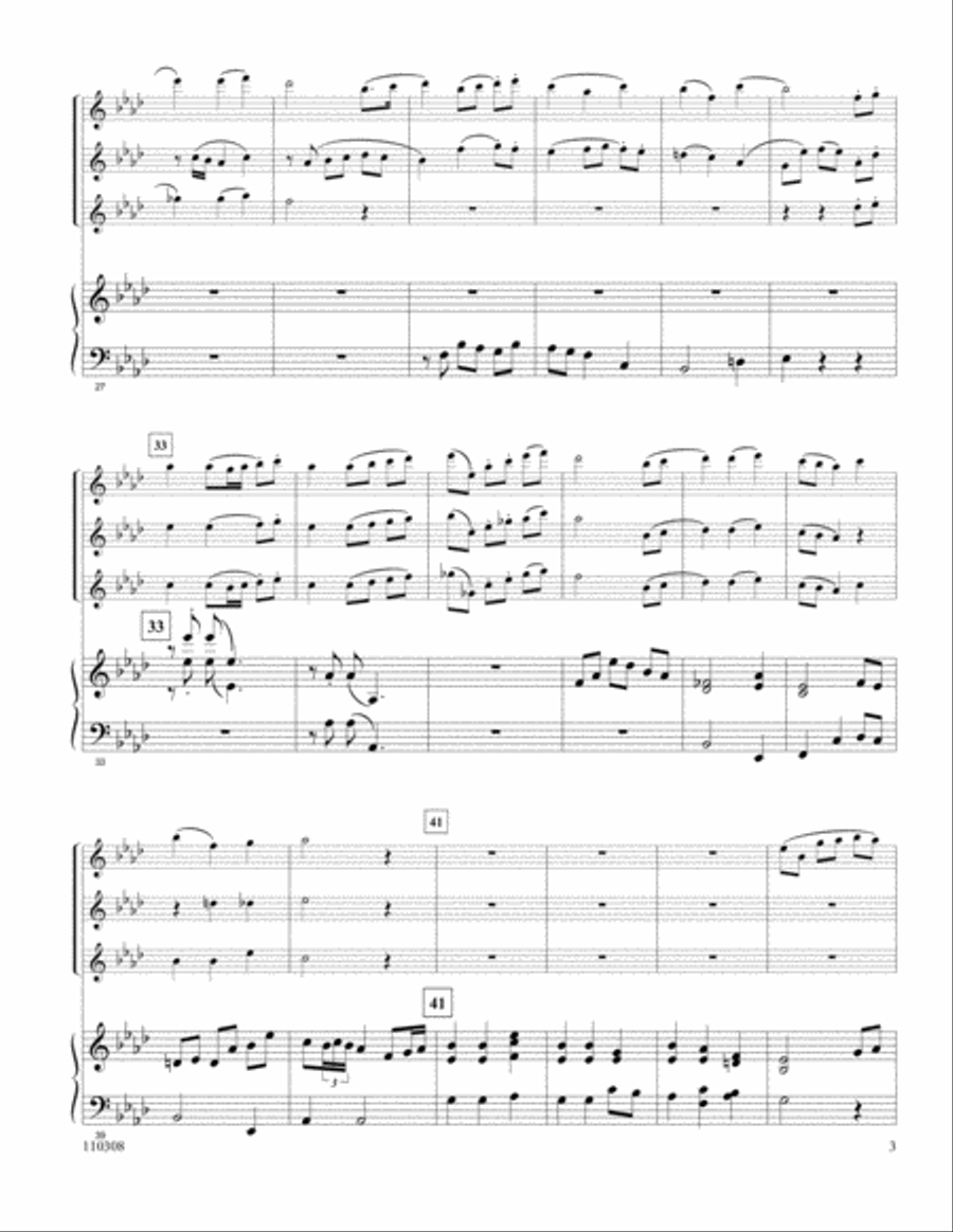 Away In A Manger Flute Trio scores gallery preview page 3