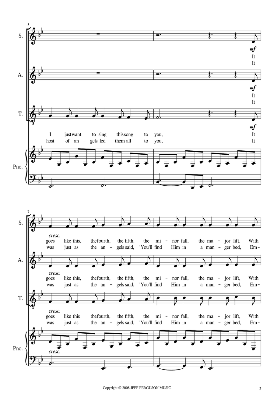 Hallelujah Christmas SAT scores gallery preview page 2