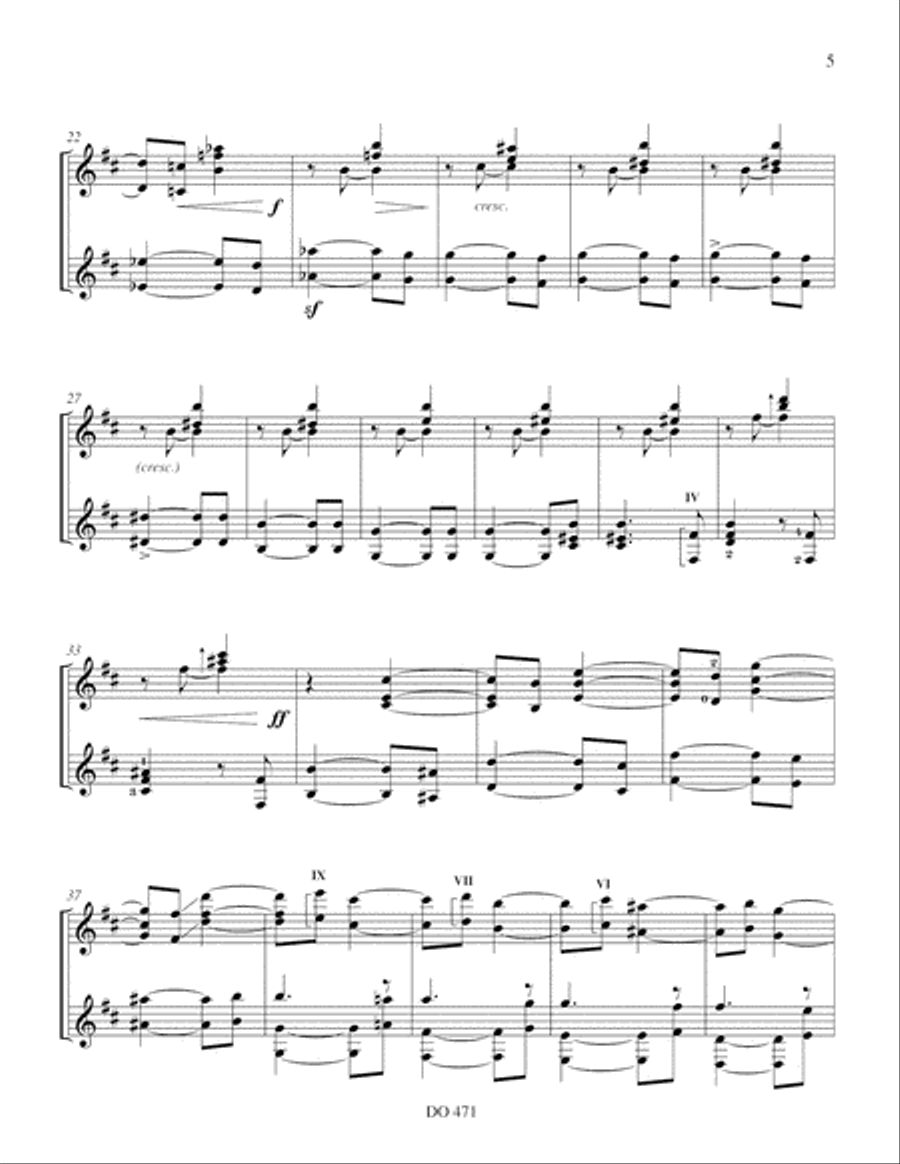 Huit préludes Classical Guitar scores gallery preview page 5