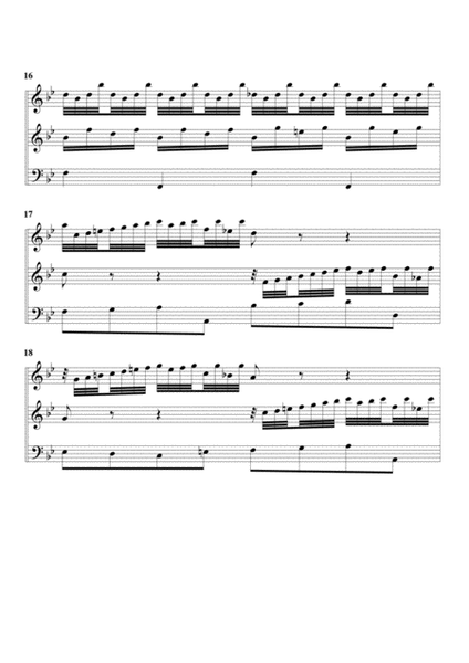 Organ trio in F major (Breitkopf edition no.32) (arrangement for 3 recorders) image number null