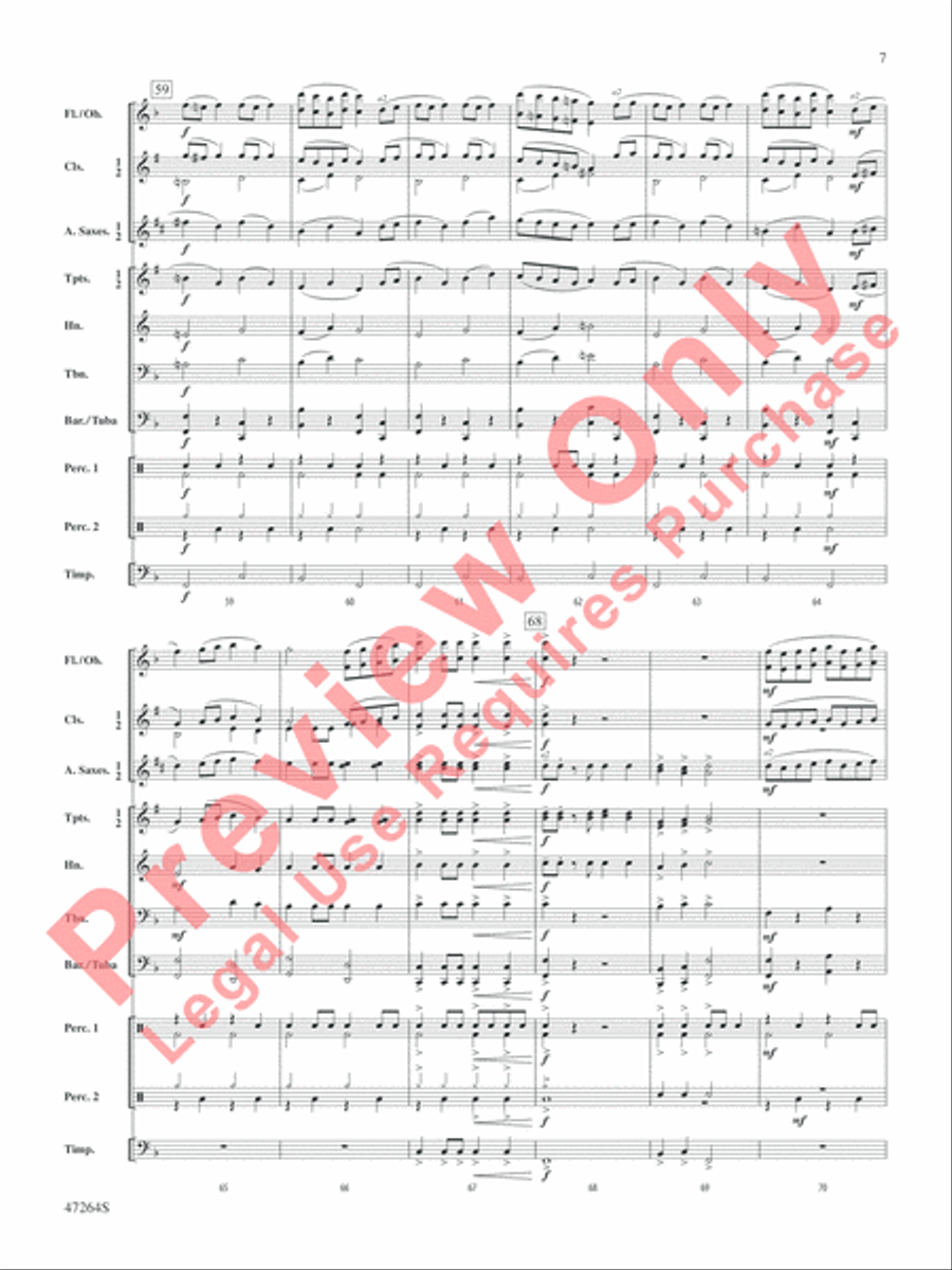 Stumptown Stomp Concert Band scores gallery preview page 8