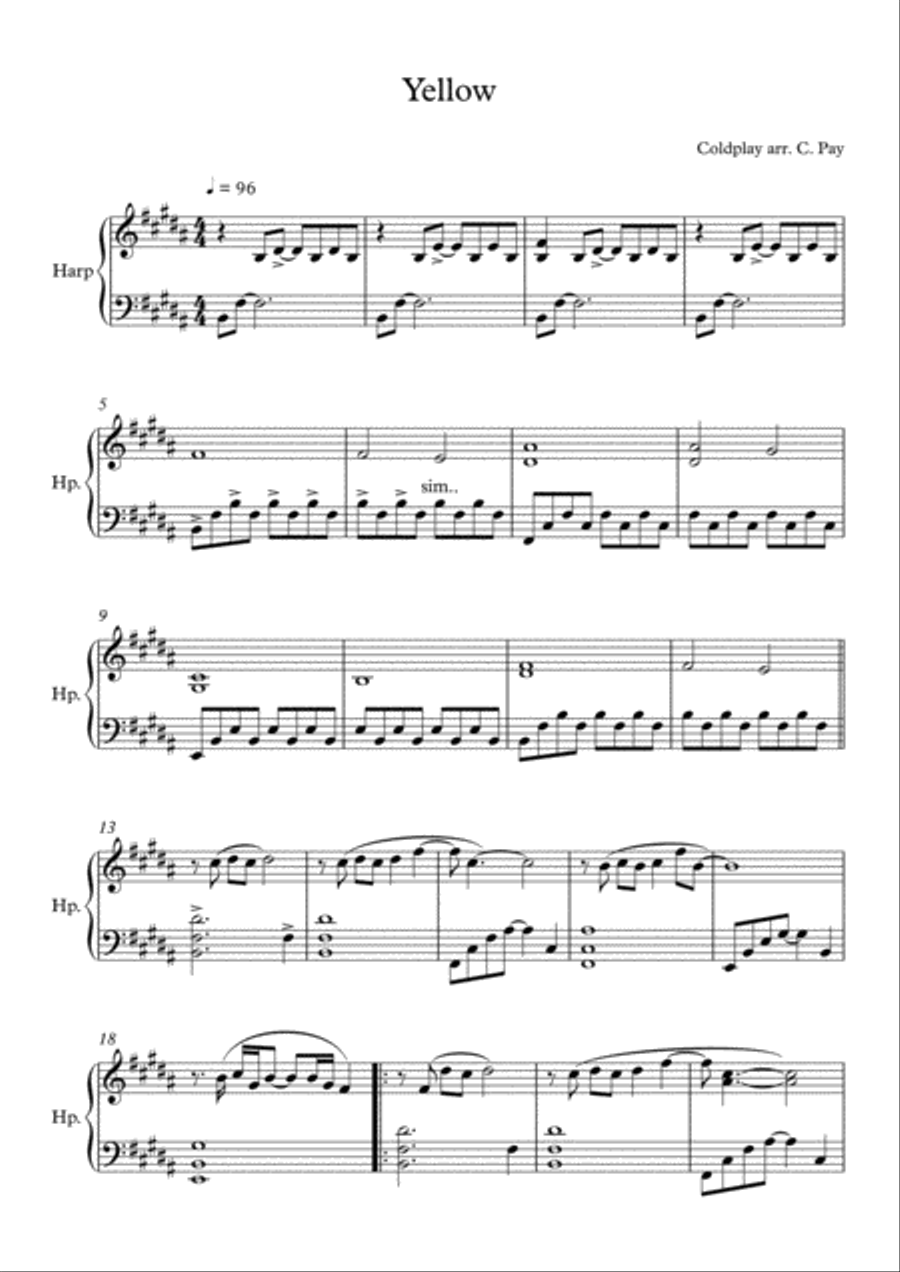 Yellow Harp scores gallery preview page 2