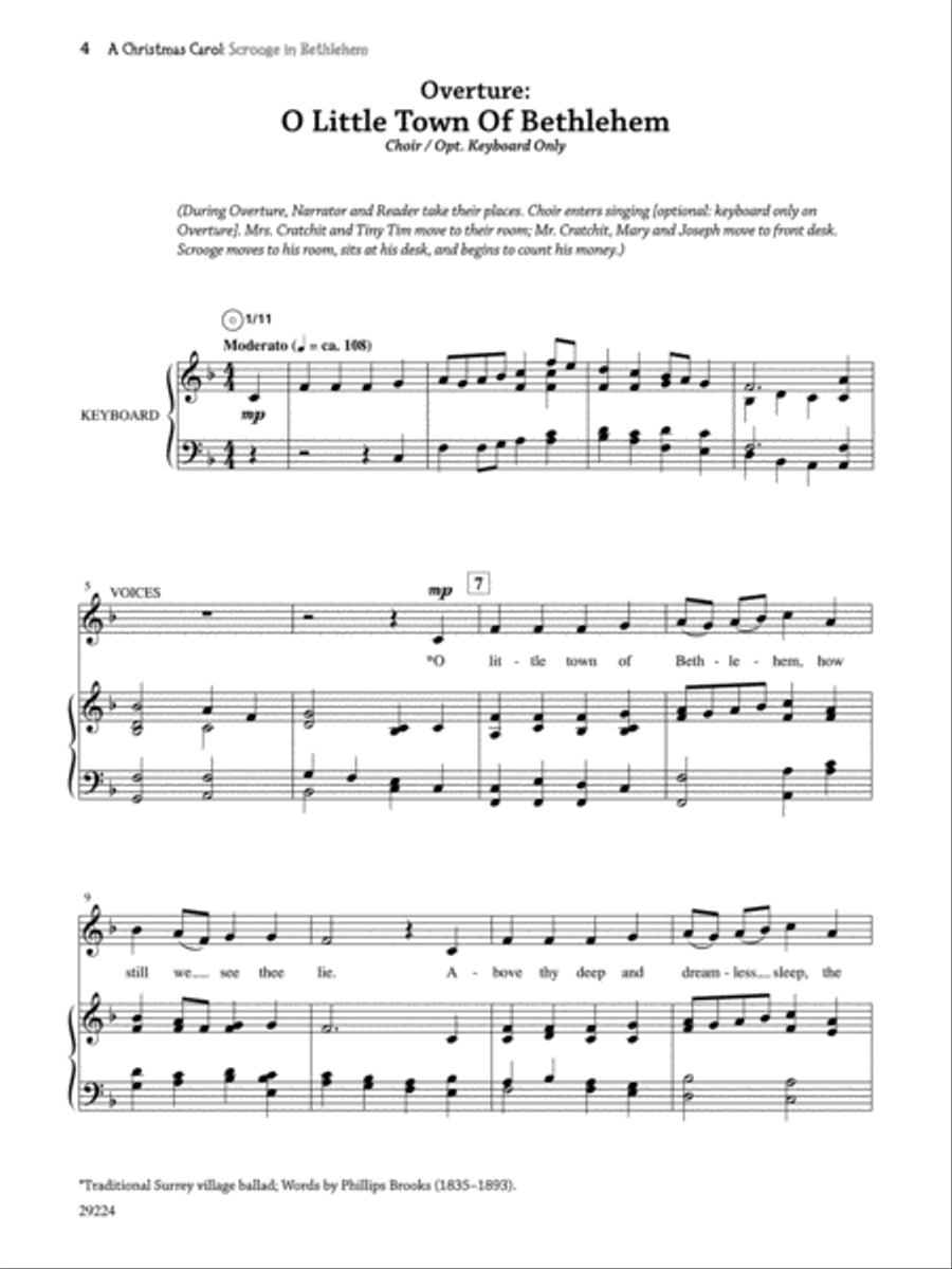 A Christmas Carol -- Scrooge in Bethlehem (A Musical for Children Based Upon a Story by Charles Dickens) Choir scores gallery preview page 3