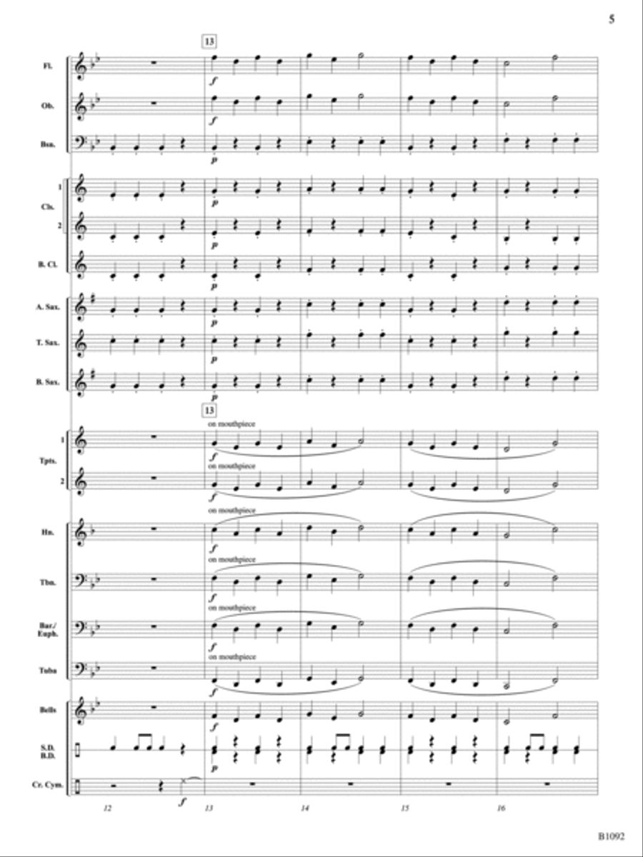 Dragonfly: Score Dragonfly: Score Concert Band scores gallery preview page 5