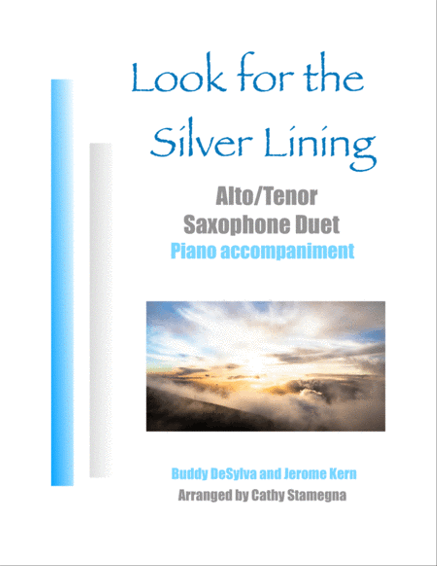 Look for the Silver Lining (Alto/Tenor Saxophone Duet, Piano) Woodwind Duet scores gallery preview page 1