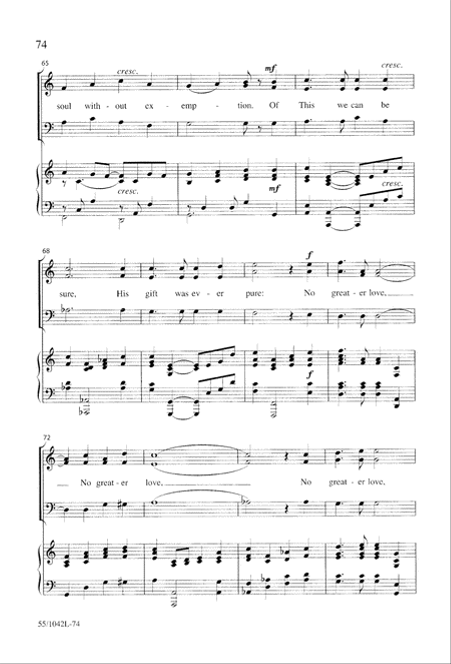 No Greater Love 3-Part scores gallery preview page 76