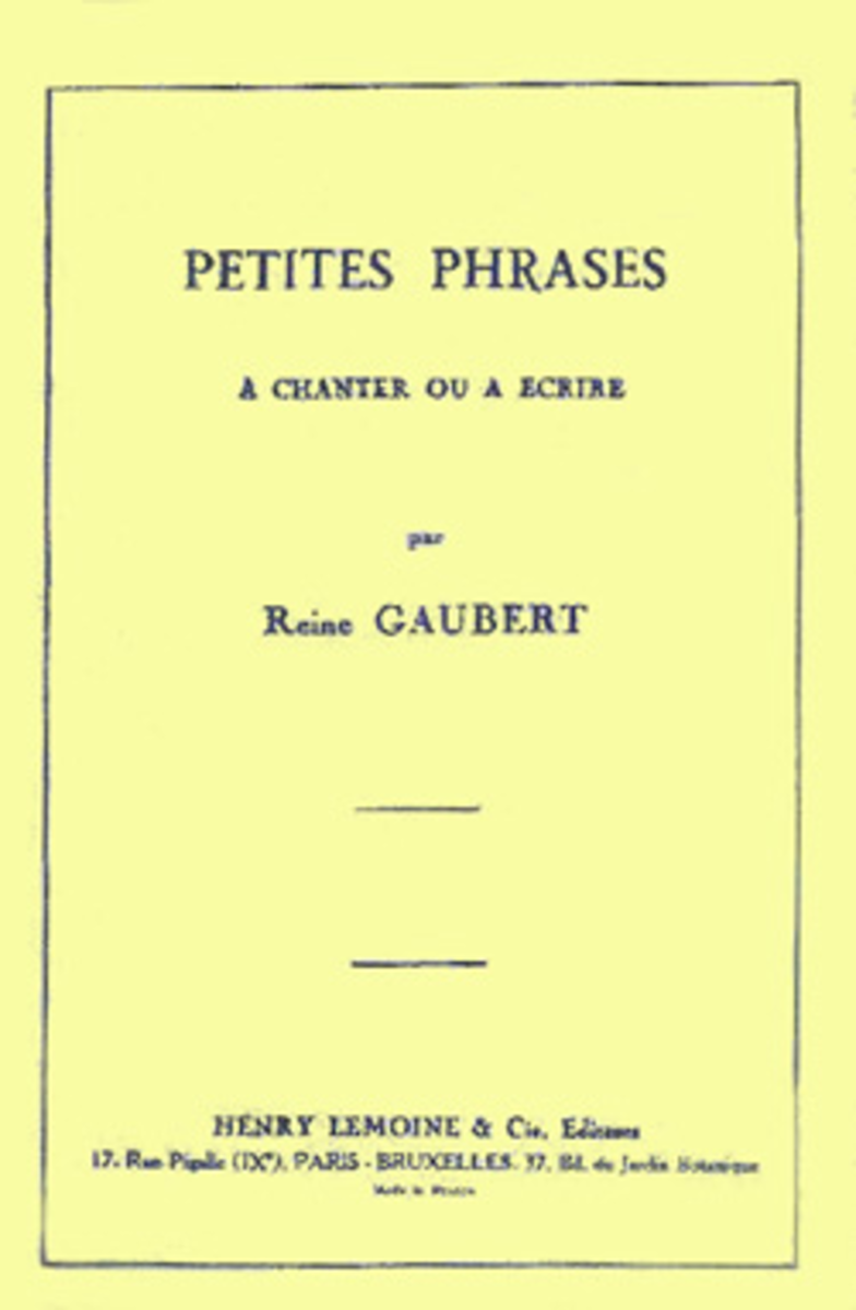 Petites Phrases A Chanter Ou A Ecrire (150)