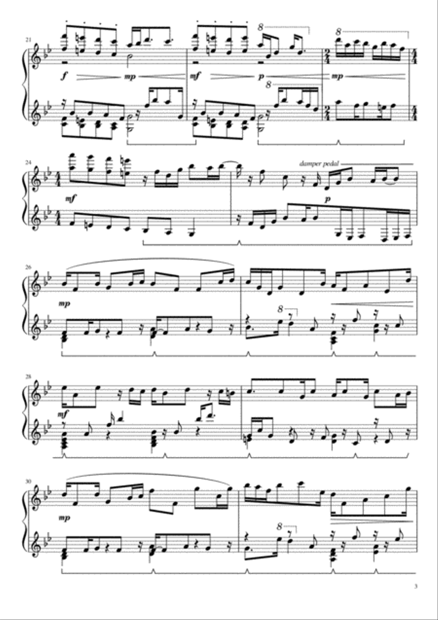 Wind and Sea Piano Solo scores gallery preview page 3