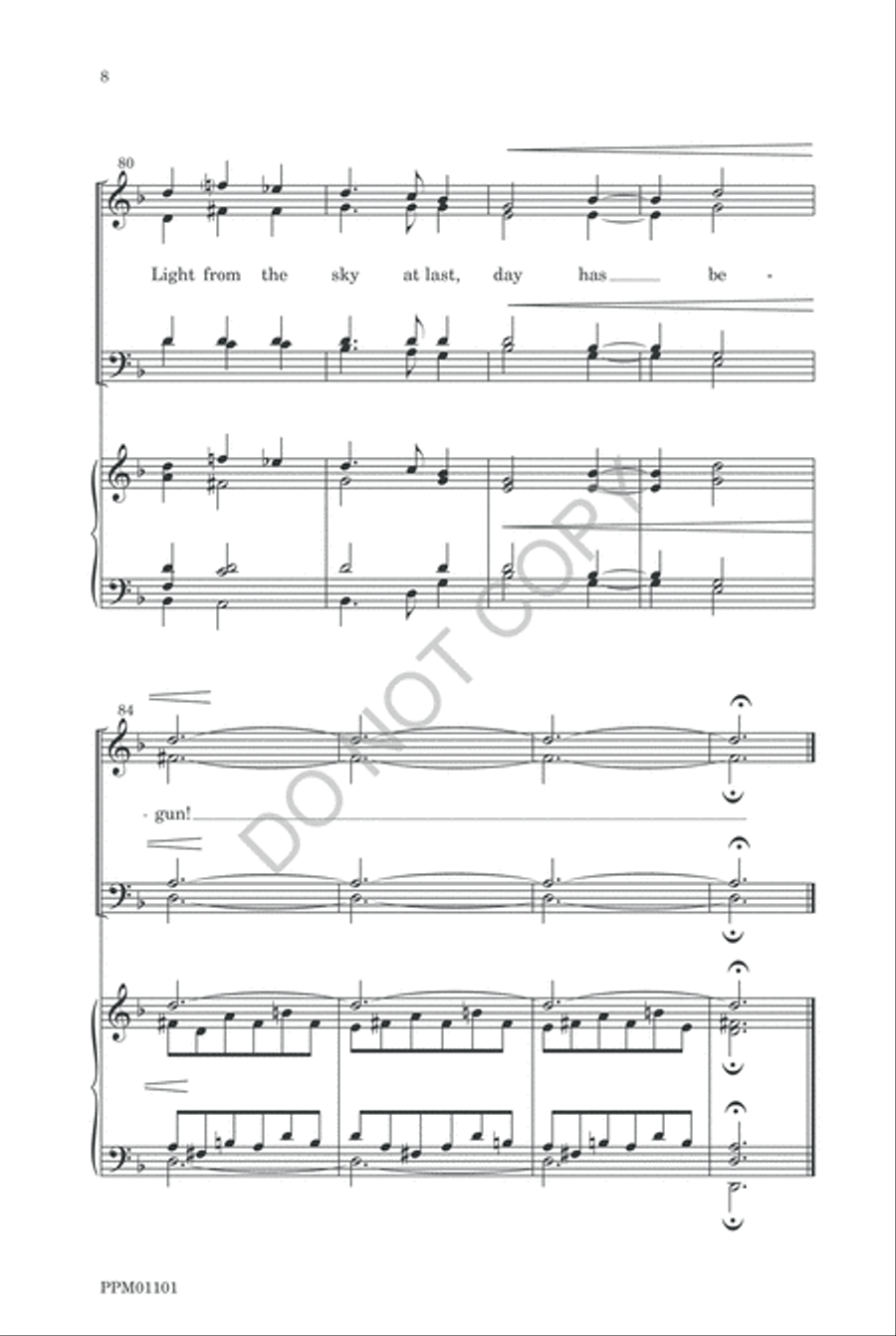 High O'er the Lonely Hills 4-Part scores gallery preview page 11