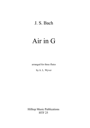 Book cover for Air from Suite No. 3 in D arr. three equal flutes