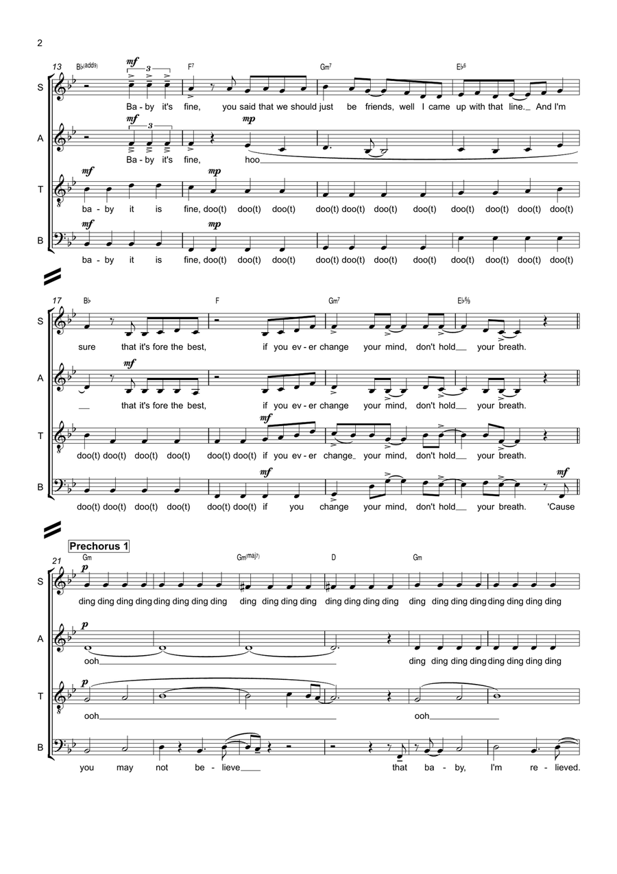 It's A Beautiful Day Divisi scores gallery preview page 2