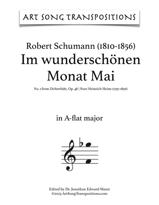 SCHUMANN: Im wunderschönen Monat Mai, Op. 48 no. 1 (transposed to A-flat major)