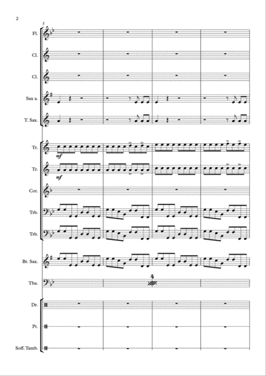 Poker Face Large Ensemble scores gallery preview page 6