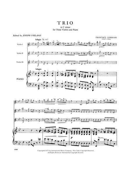 Trio In C Minor