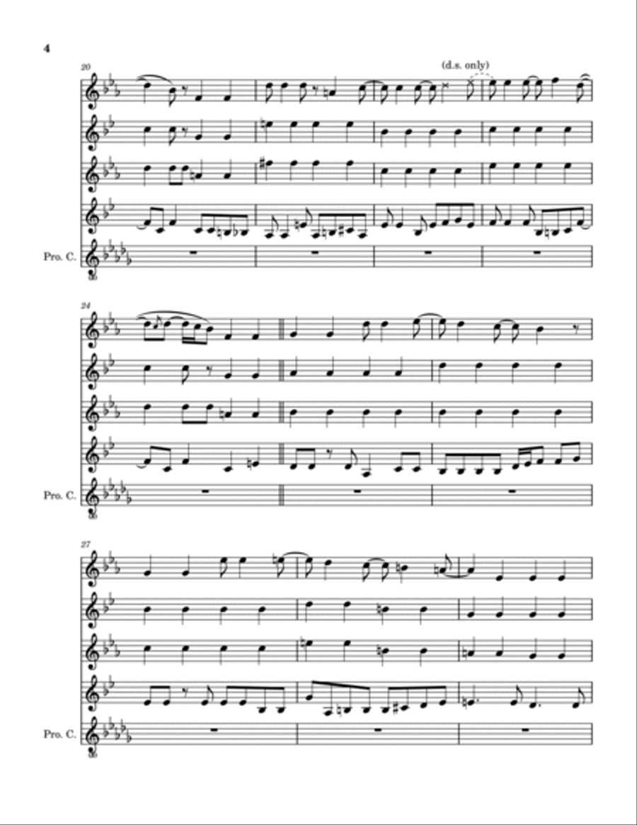 Someday (August 29, 1968) Saxophone Quartet scores gallery preview page 5